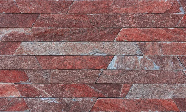 Textura de mármore tijolo decorativo, telhas de parede feitas de pedra natural. Materiais de construção . — Fotografia de Stock