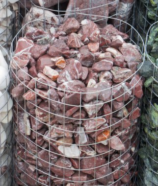 Renkli mermer çakıl ve yarı değerli taşlar arka plan cilalı