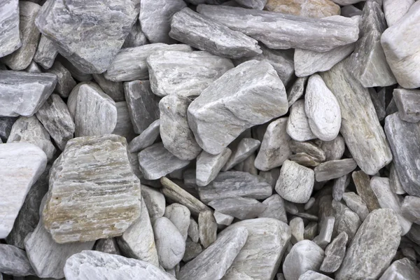 Een steekproef van grind van marmer, travertijn en gebruikte in landschap ontwerpen maken een tuin van stenen — Stockfoto