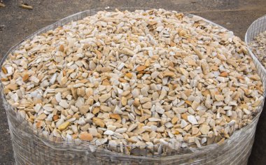 Doku, desen, arka plan. çevre düzenlemesi için mermer cips çakıl yakın çekim örnekleri