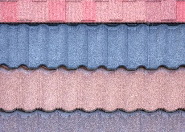 A textura das telhas é close-up. Material de cobertura — Fotografia de Stock