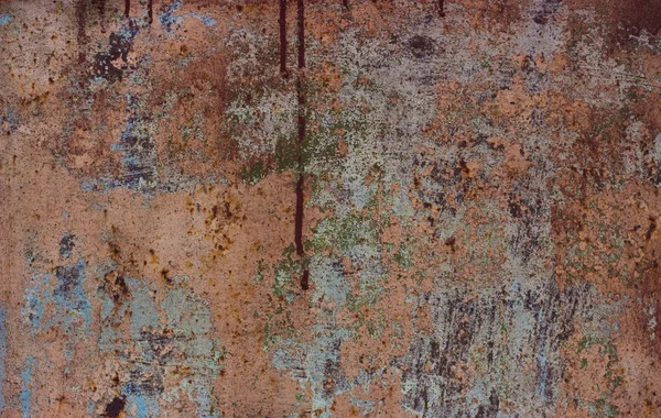 抽象的な背景は昔のさまざまな色の木の板を着用 — ストック写真