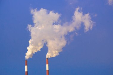 Boru gaz emisyon atmosfere