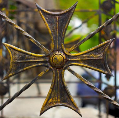 sahte öğesi, vintage çit Close-Up