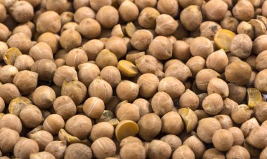 Nohut tohumu arka plan gıda tahıl hafif kahverengi doku