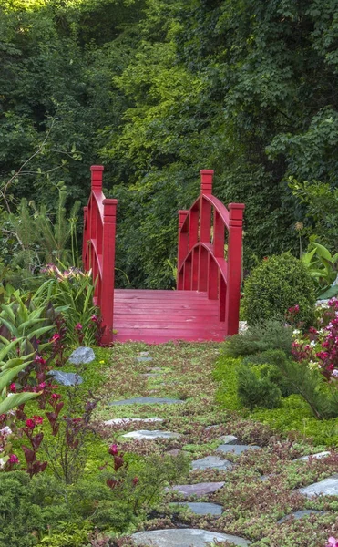 A neat, well-kept garden in Japanese style