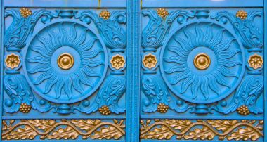 sahte öğesi, vintage çit Close-Up