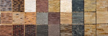 Çeşitli dekoratif çini ve doğal taş örnekleri