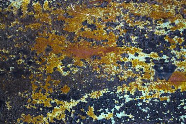 paslı turuncu mavi sac doku arka plan