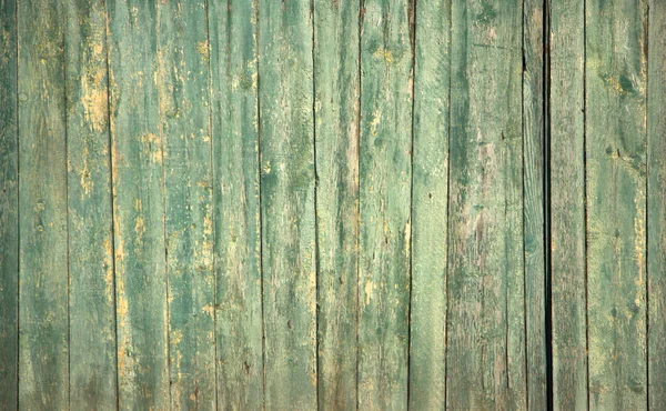 La vieja textura de madera verde con patrones naturales — Foto de Stock