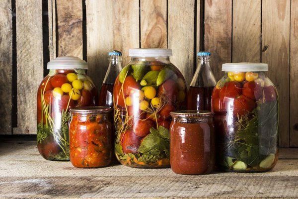 home preservation in a dark cellar in which breaks through several rays of light