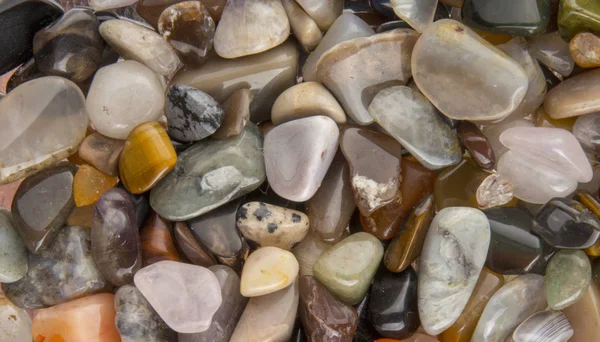 Background from multicolored polished stones background — Stock Photo, Image