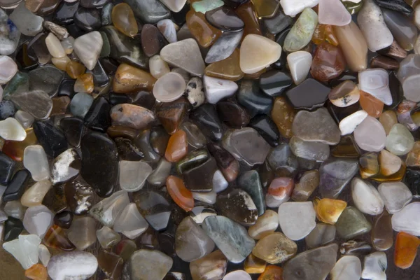 Background from multicolored polished stones background — Stock Photo, Image