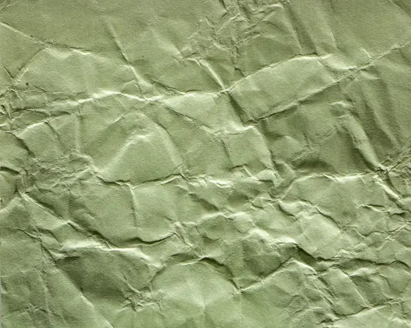 Yeşil krep buruşuk kağıt doku arka plan soyut — Stok fotoğraf