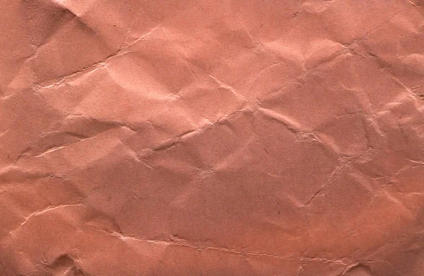 Czerwony pogniecione pomarszczony papier tekstura tło — Zdjęcie stockowe