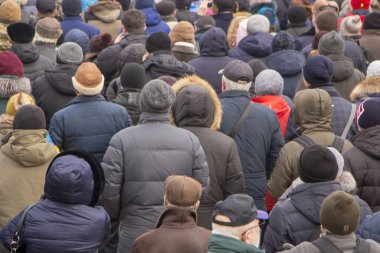 Gösteriler veya protesto kişilik büyük bir kalabalık