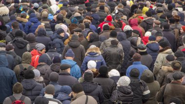 Kiev, Ukrayna - 18 Ocak: Mart Ukrayna Petro Poroshenko Başkanı'nın görevden alma için