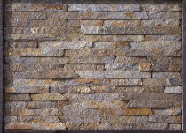 Kırmızı kayrak taş duvar arka plan doku