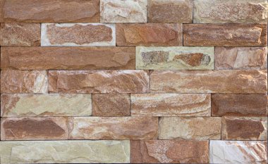 Kırmızı kayrak taş duvar arka plan doku