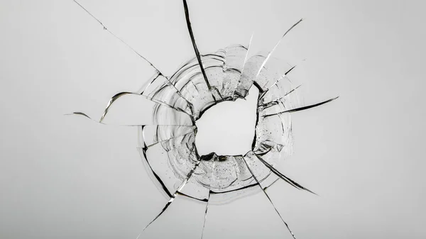 Hole from a ball on a white background Royalty Free Stock Images