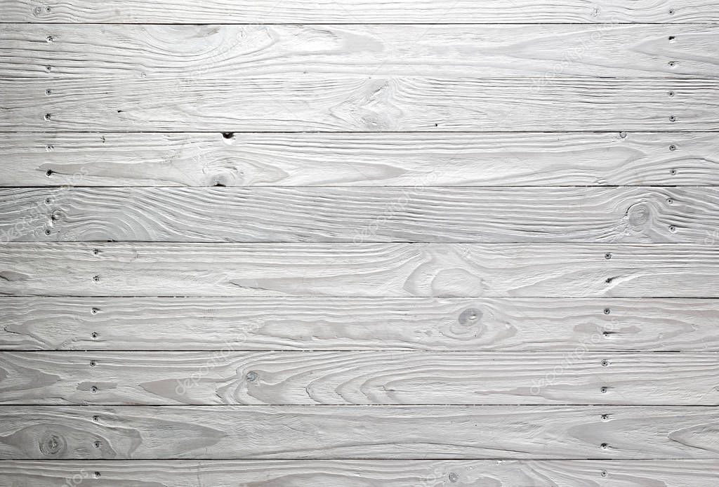 Horizontal strips, white wooden texture with blue tint.