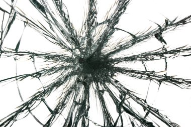 Beyaz arkaplanda bir toptan delik