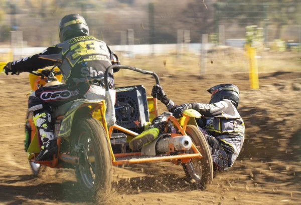 24 de outubro de 2019 Ukraine Irpen: Campeonato Mundial de Motocross em motocicletas com carrinho — Fotografia de Stock