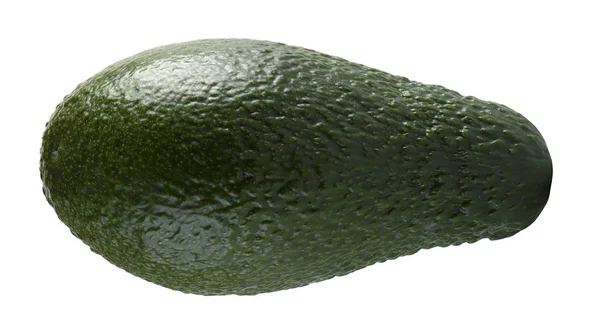 Зелений авокадо крупним планом на білому тлі — стокове фото