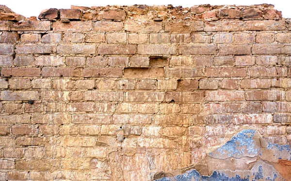 Textura de pared de ladrillo rojo viejo o fondo — Foto de Stock