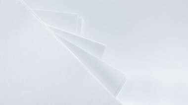 White crumpled paper texture. Natural background, design element.