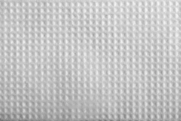 Textura de guardanapo de papel branco, quadrado em relevo . — Fotografia de Stock