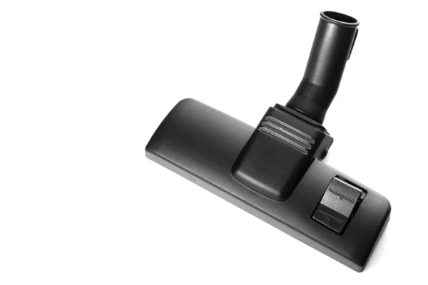 Black brush head for vacuum cleaner on white background. — 图库照片