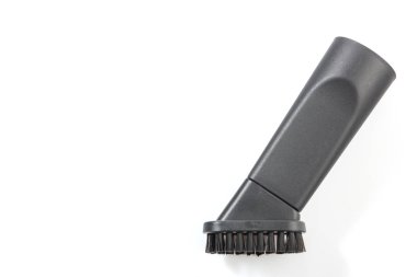 Beyaz arkaplanda elektrikli süpürge başlığı