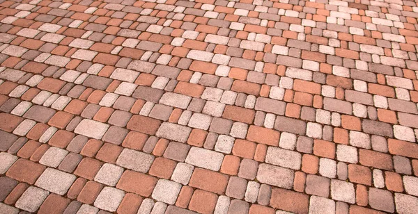 Pavement Tile Texture Red White Squares — Stock Photo, Image