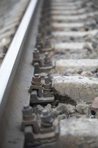 Korkuluk Hasar Görmüş Güçlendirilmiş Beton Desteği Kırıldı — Stok fotoğraf