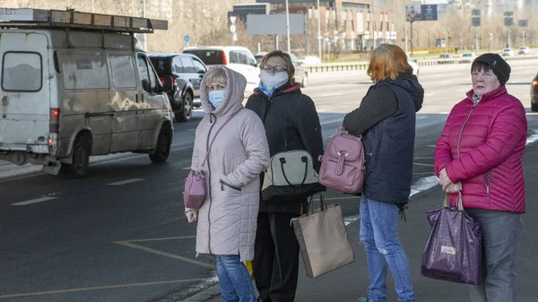 Ucrania Kiev Marzo Medidas Cuarentena Contra Propagación Los Coronavirus Sars — Foto de Stock