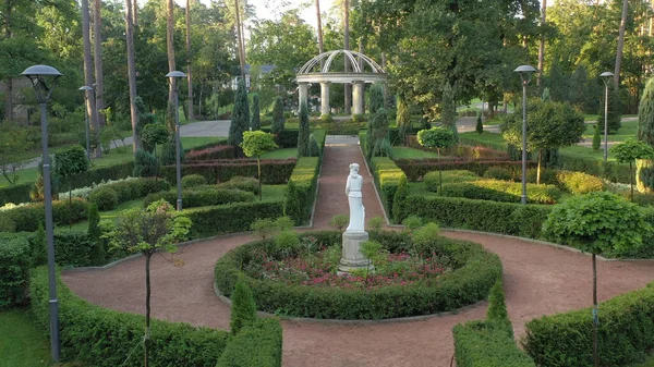 Parque Central Bucha Región Kiev Amueblado Estilo Francés Usando Formas — Foto de Stock