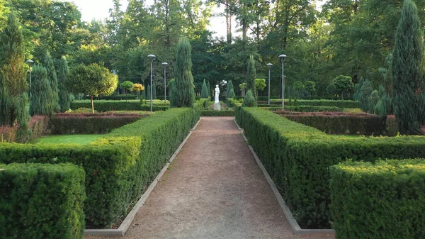 Bucha Város Központi Parkja Kijev Régió Francia Stílusban Berendezett Kertészeti — Stock Fotó