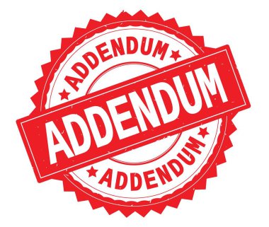 Zeyilname kırmızı metin damgası, zig zag kenarlıklı yuvarlak.