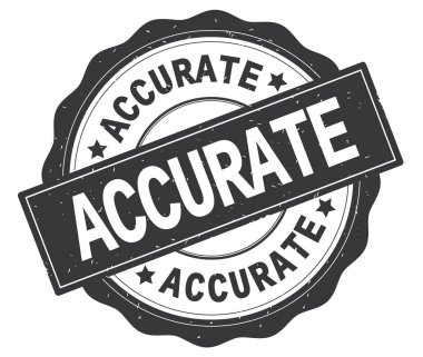 Gri yuvarlak rozet yazılmış doğru metni.