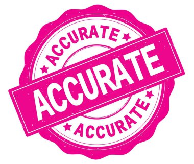 Pembe yuvarlak rozet yazılmış doğru metni.