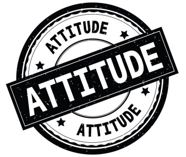 Yazılı metin siyah yuvarlak lastik damgası tutum.