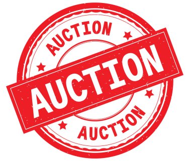 Yazılı metin kırmızı yuvarlak pencere boyutu üzerinde açık artırma.