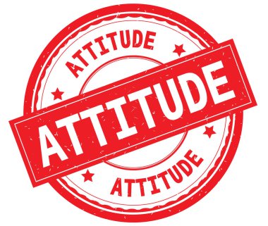 Yazılı metin kırmızı yuvarlak lastik damgası tutum.