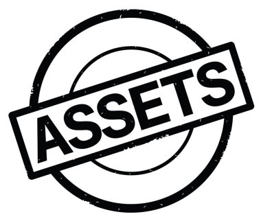 Siyah daire basit damgası yazılı kıymetler metin.