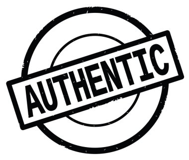 Siyah daire basit damgası yazılı otantik metin.