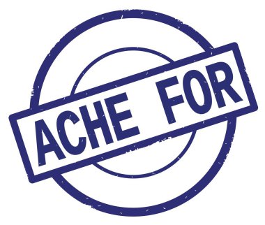 Mavi daire basit damgası yazılı metin ağrısı için.