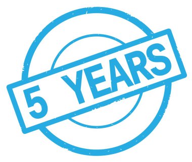 5 yıl metin, camgöbeği basit daire damga yazılmış.