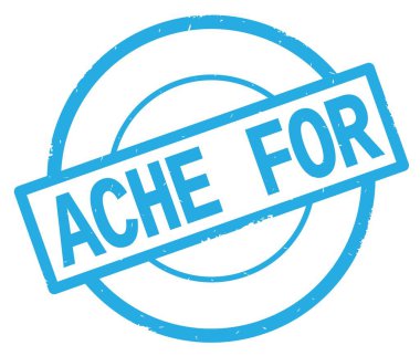 Ağrısı için camgöbeği basit daire damgası yazılı metin.