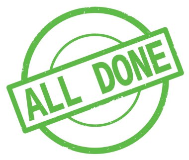 Yeşil Daire basit damgası yazılmış tüm bitmiş metni.